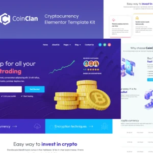 CoinClan - Cryptocurrency Elementor Template Kit (Just Plugin)